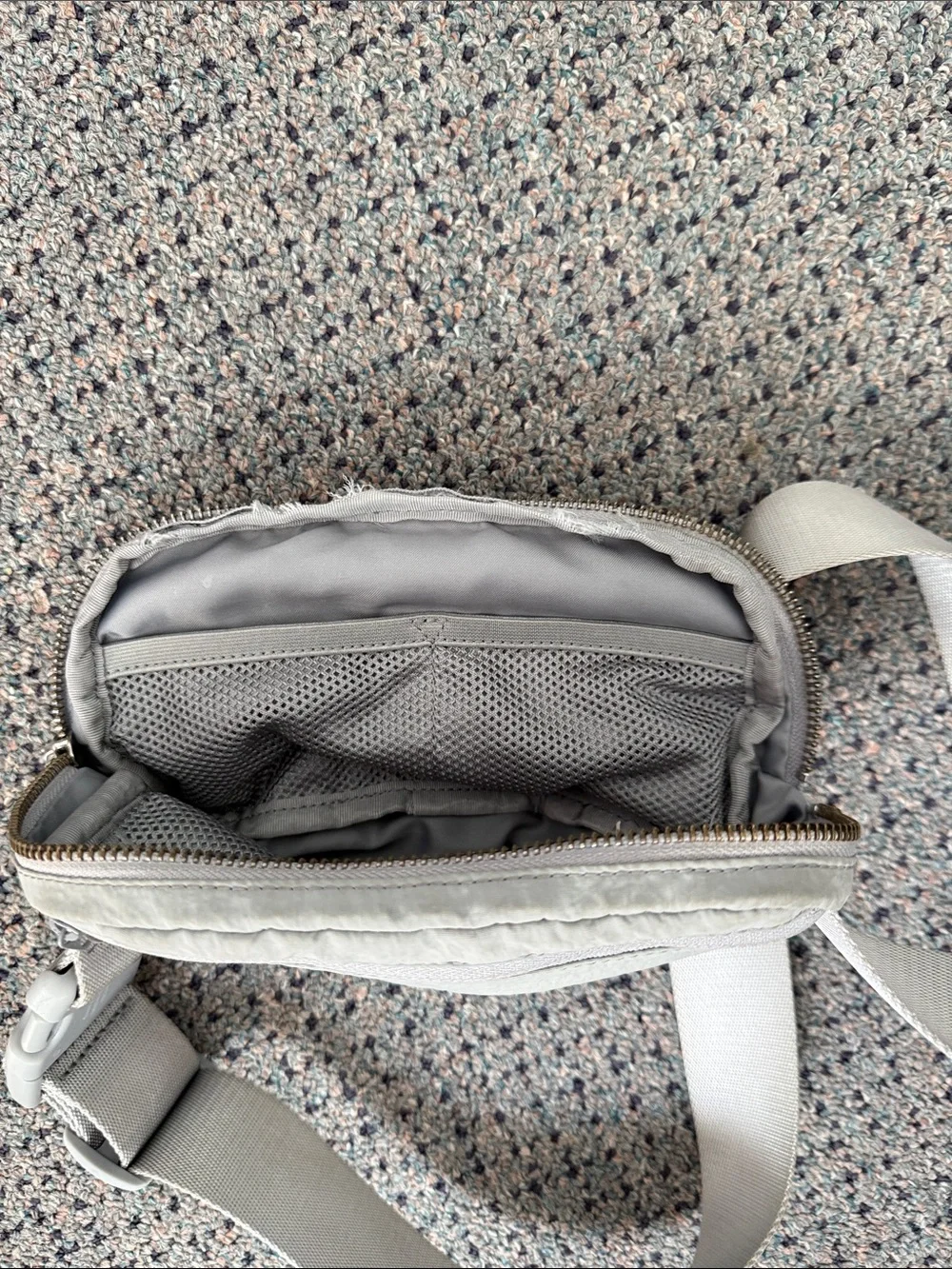 Lululemon Light Gray Belt Bag